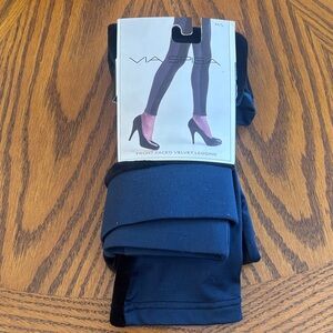 Via Spiga Midnight Velvet Leggings